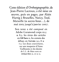 colophon